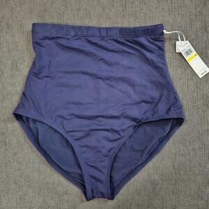 Anne Cole Women's Navy Tummy Control Swim Bottom Size Medium